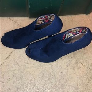 Suede Navy Blue heels
